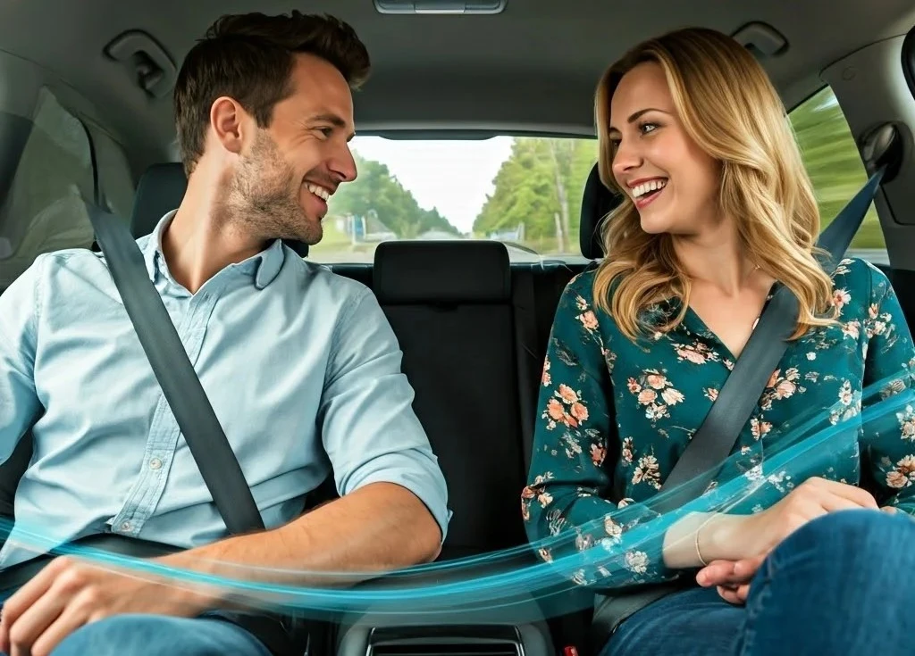 Chauffeur GetYourRide accueillant un client à l'aéroport